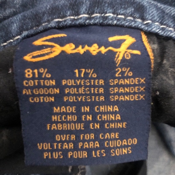 Womens Embroidered Seven Jeans. 34/28. Slim. - Picture 9 of 9